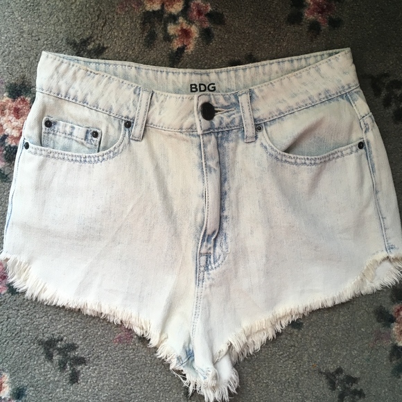 BDG Pants - $60 BDG Super High Rise Light Wash Dolphin Shorts